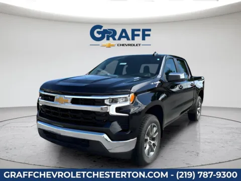 Black 2026 Chevrolet Silverado 1500 LT for sale in Burns Harbor, IN
