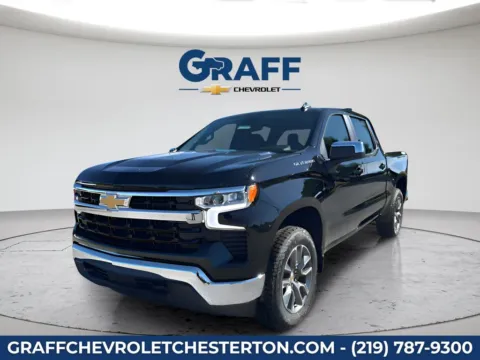 Black 2026 Chevrolet Silverado 1500 LT for sale in Burns Harbor, IN