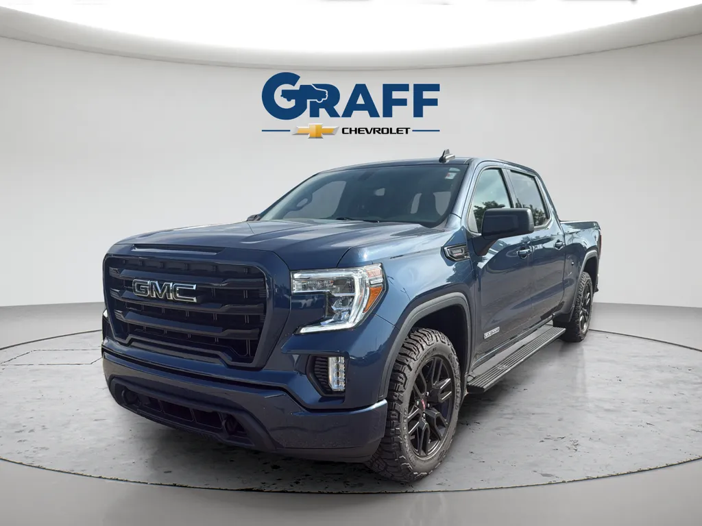 Blue 2021 GMC Sierra 1500 Elevation for sale in Burns Harbor, IN