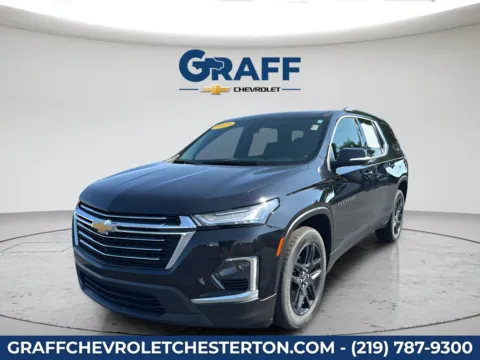 Black 2023 Chevrolet Traverse LT Leather for sale in Burns Harbor, IN