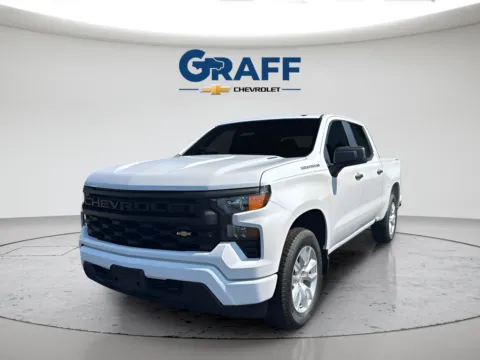 White 2026 Chevrolet Silverado 1500 Custom for sale in Burns Harbor, IN