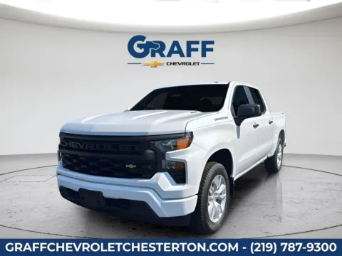 White 2026 Chevrolet Silverado 1500 Custom for sale in Burns Harbor, IN