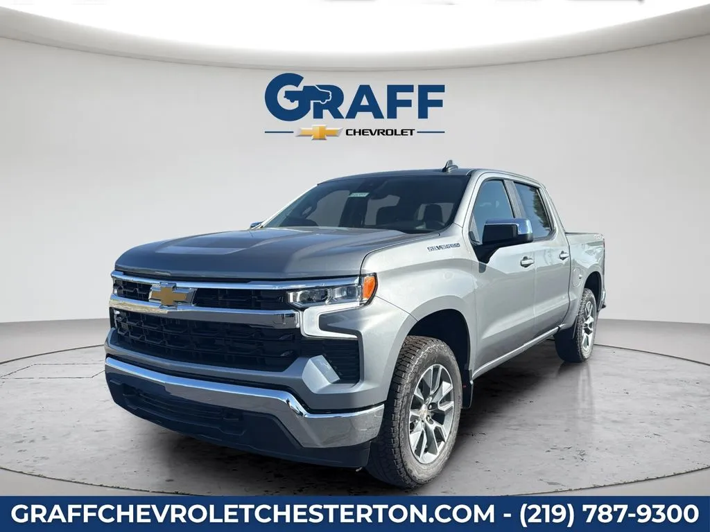 Gray 2026 Chevrolet Silverado 1500 LT for sale in Burns Harbor, IN