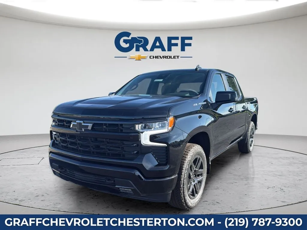 Black 2026 Chevrolet Silverado 1500 RST for sale in Burns Harbor, IN