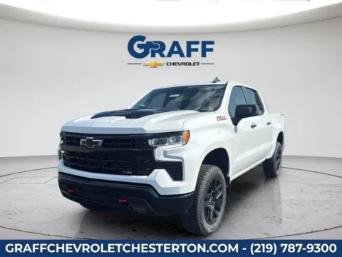 White 2026 Chevrolet Silverado 1500 LT Trail Boss for sale in Burns Harbor, IN
