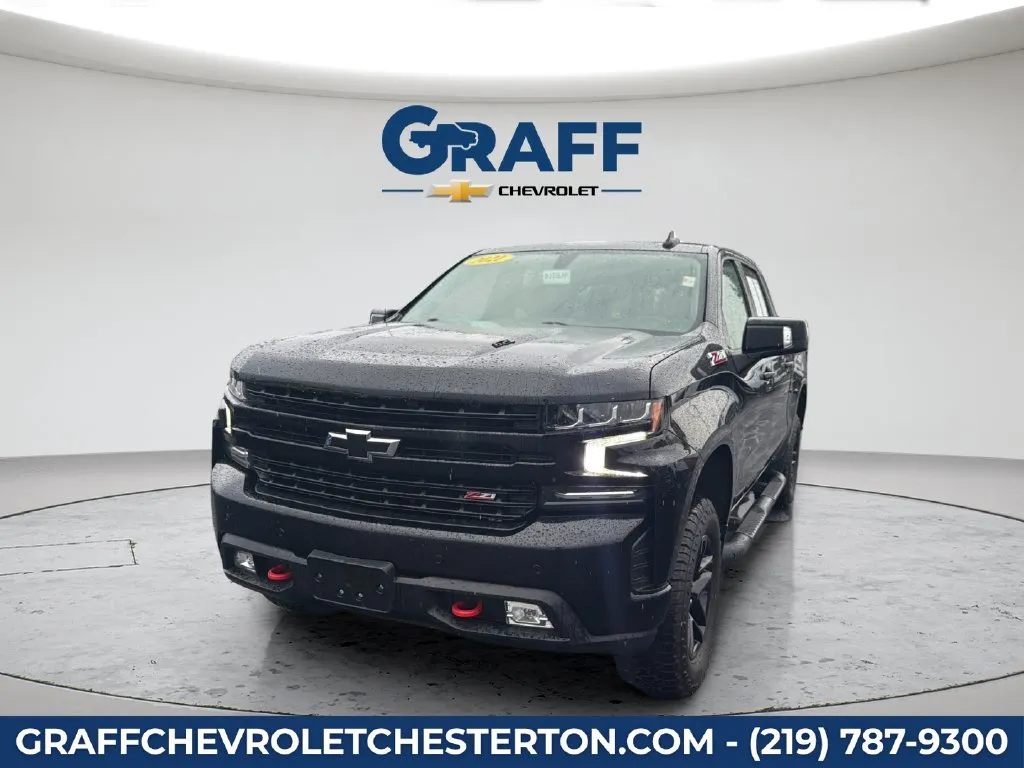 Black 2021 Chevrolet Silverado 1500 LT Trail Boss for sale in Burns Harbor, IN