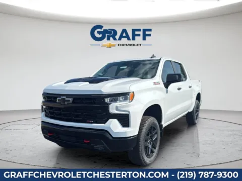 White 2026 Chevrolet Silverado 1500 LT Trail Boss for sale in Burns Harbor, IN