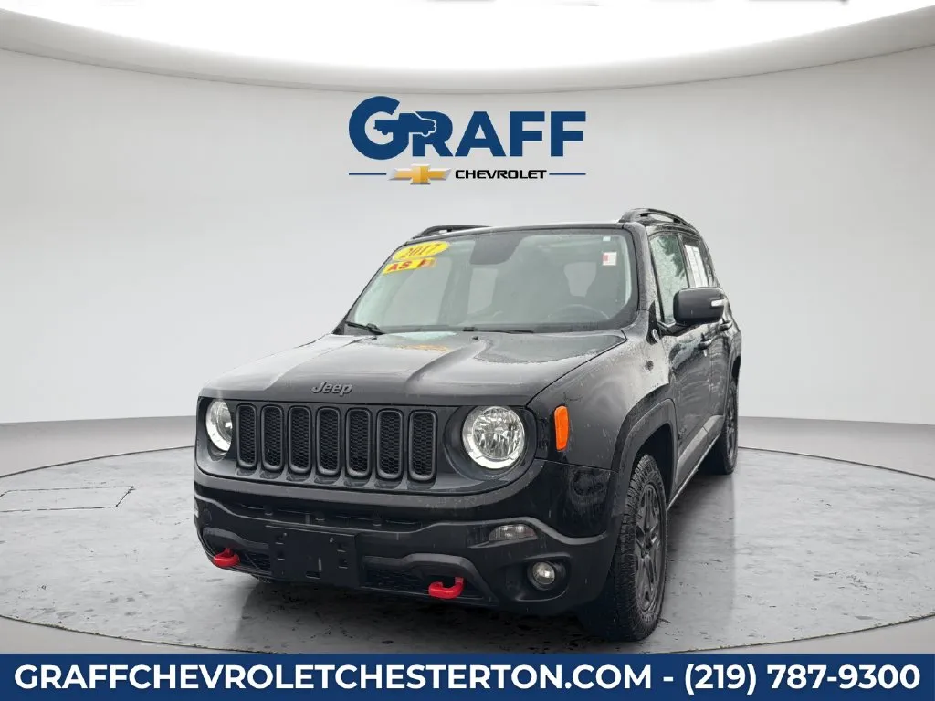 Black 2017 Jeep Renegade Trailhawk for sale in Burns Harbor, IN
