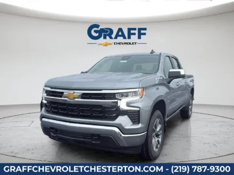 Gray 2026 Chevrolet Silverado 1500 LT for sale in Burns Harbor, IN