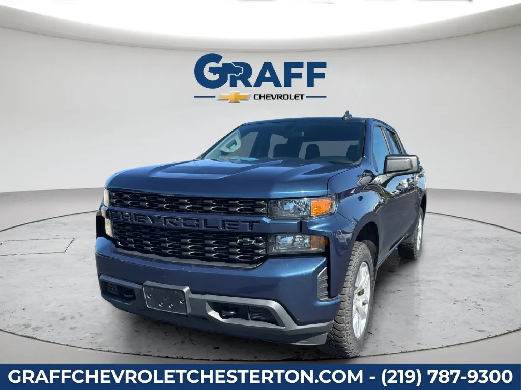 Blue 2020 Chevrolet Silverado 1500 Custom for sale in Burns Harbor, IN