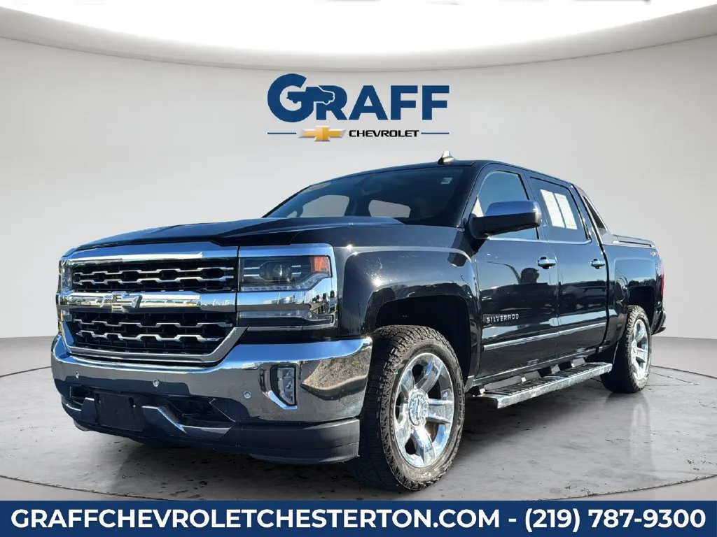 Black 2018 Chevrolet Silverado 1500 LTZ for sale in Burns Harbor, IN