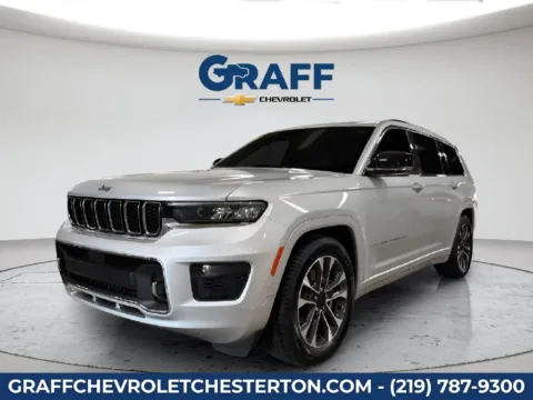 Silver 2021 Jeep Grand Cherokee L Overland for sale in Burns Harbor, IN
