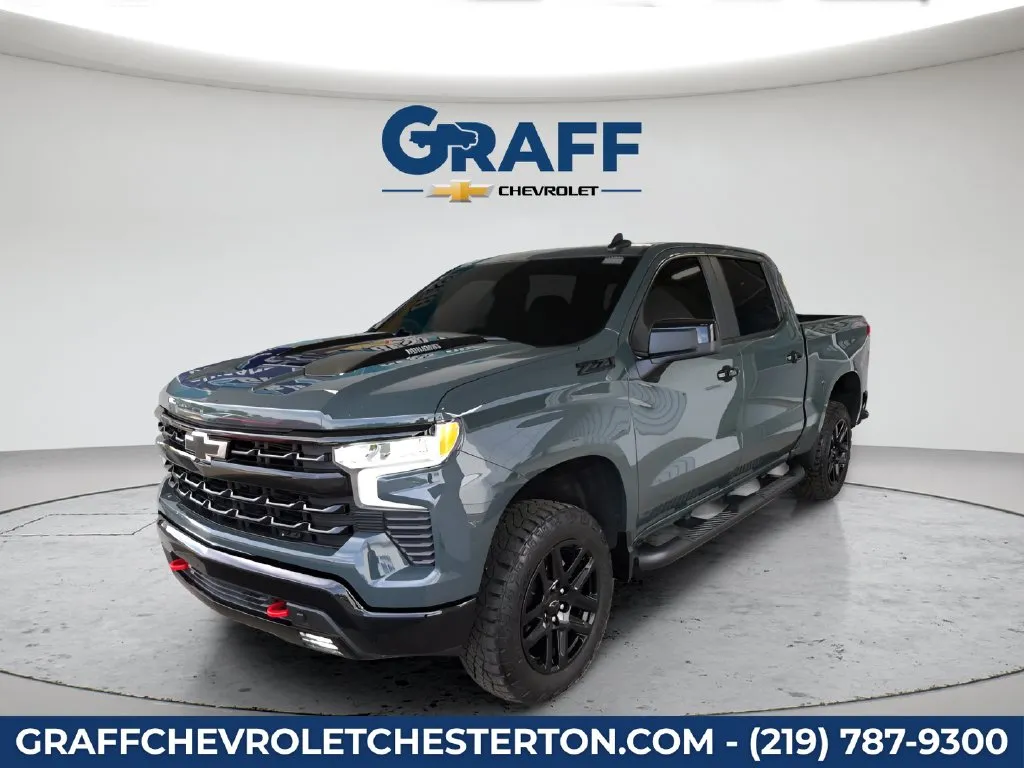 Gray 2025 Chevrolet Silverado 1500 LT Trail Boss for sale in Burns Harbor, IN