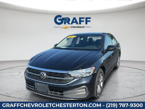 Black 2023 Volkswagen Jetta 1.5T SE for sale in Burns Harbor, IN