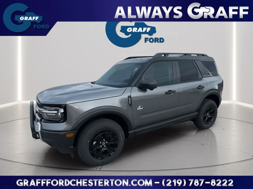 Gray 2025 Ford Bronco Sport Outer Banks for sale in Chesterton, IN