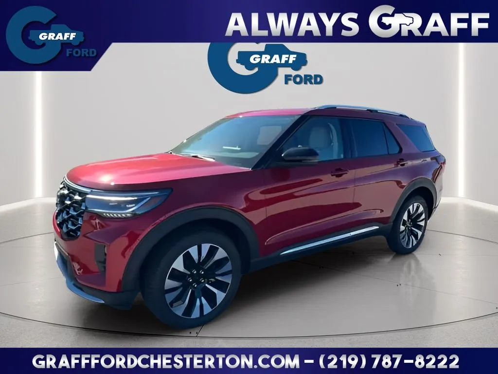 Red 2026 Ford Explorer Platinum for sale in Chesterton, IN