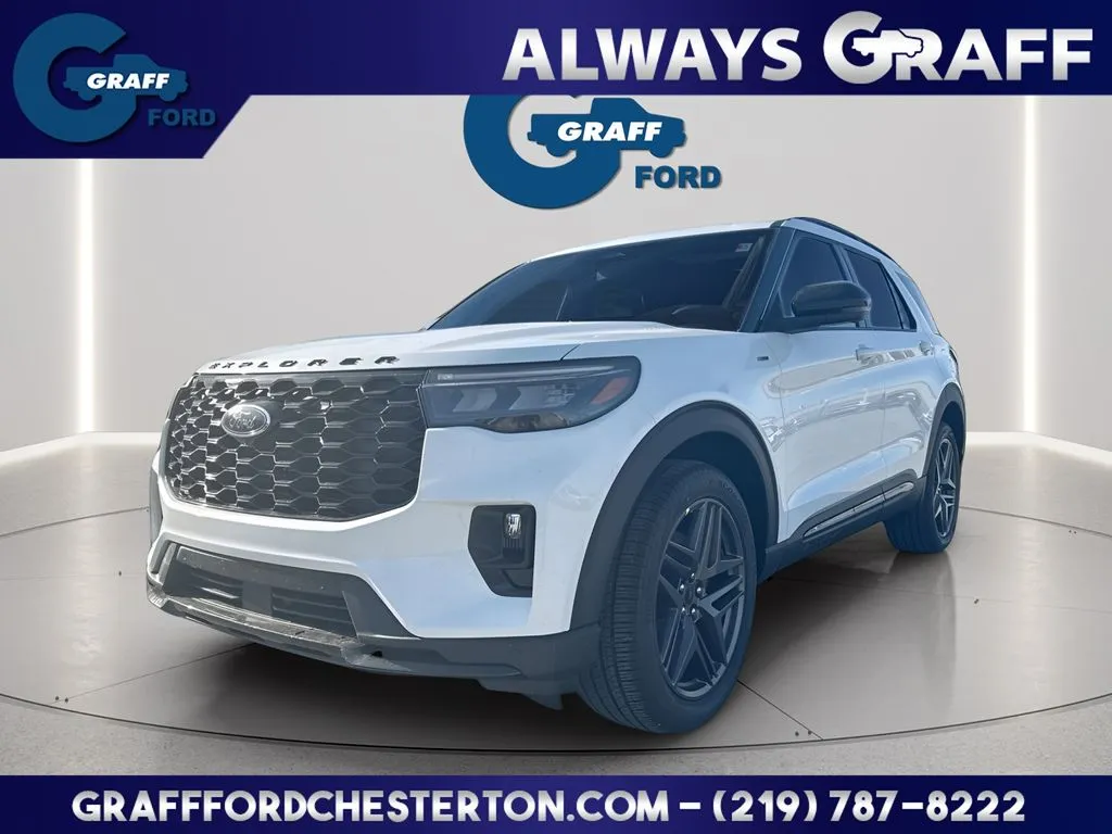 White 2026 Ford Explorer ST-Line for sale in Chesterton, IN