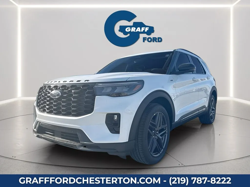 White 2026 Ford Explorer ST-Line for sale in Chesterton, IN