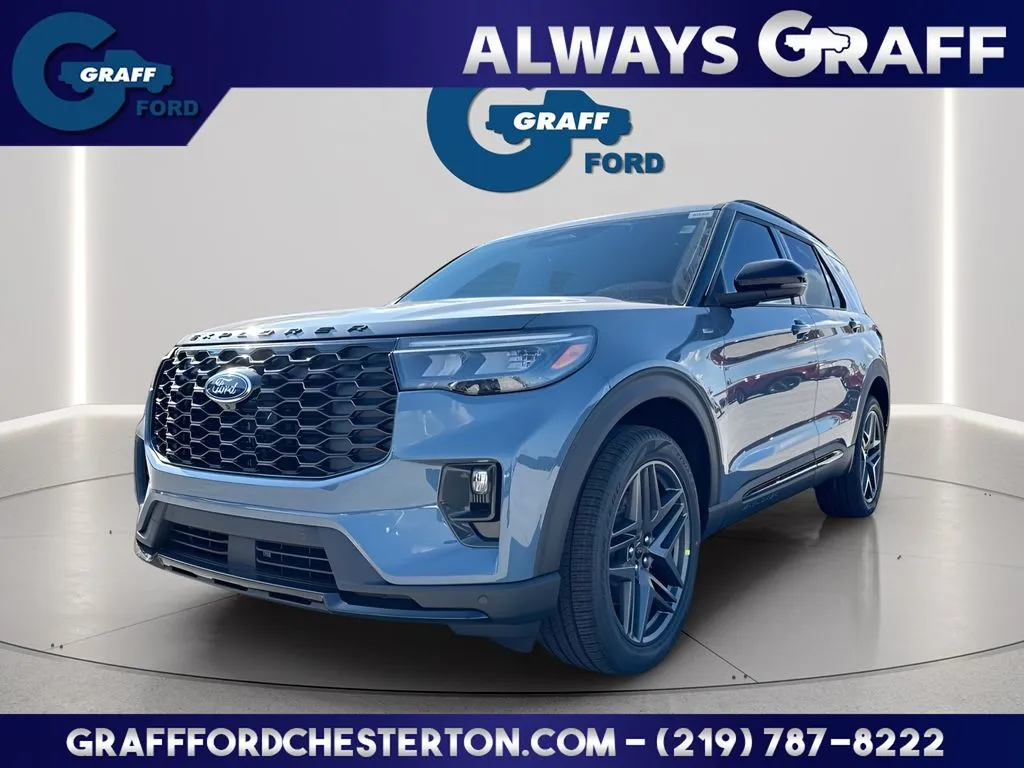 Blue 2026 Ford Explorer ST-Line for sale in Chesterton, IN