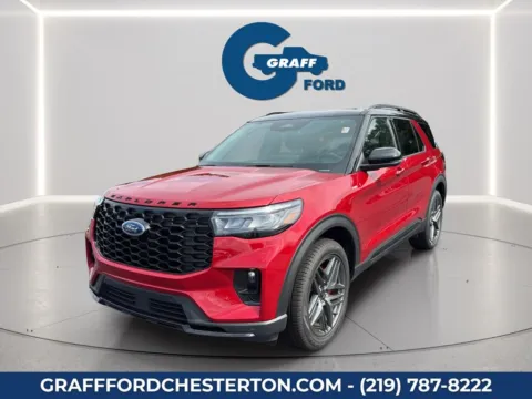 Red 2026 Ford Explorer ST-Line for sale in Chesterton, IN