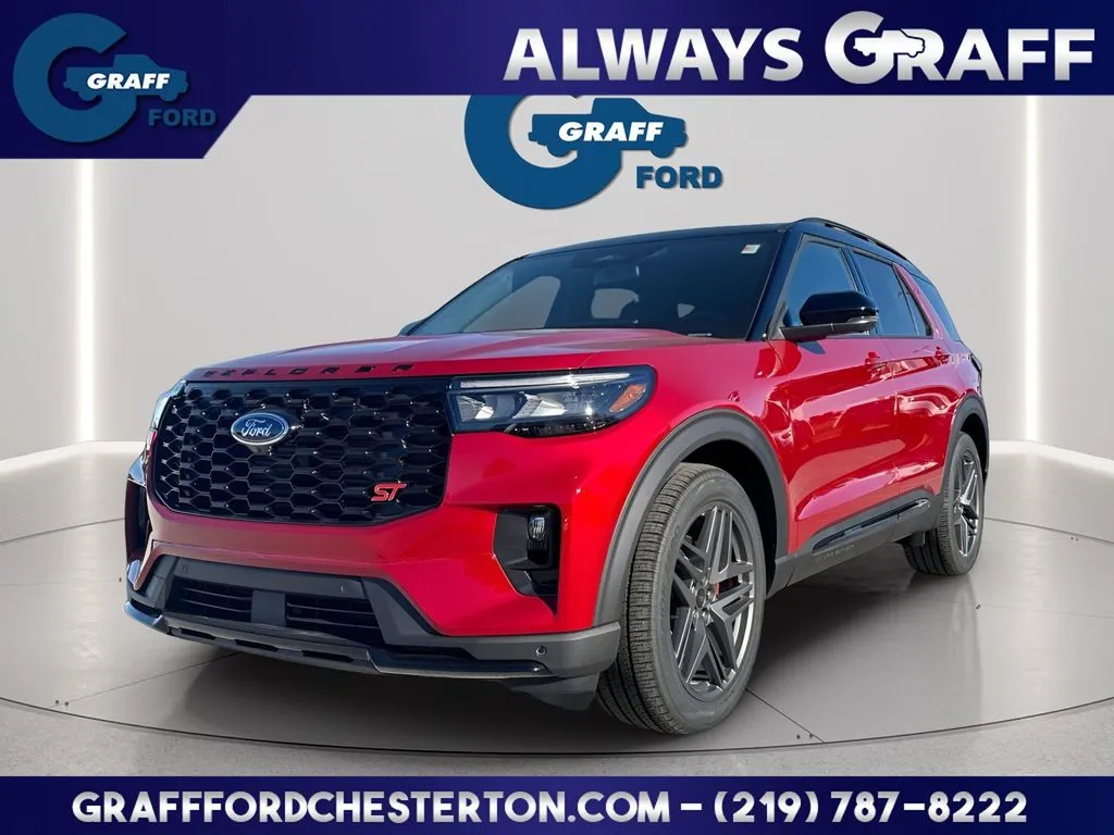 Red 2026 Ford Explorer ST for sale in Chesterton, IN