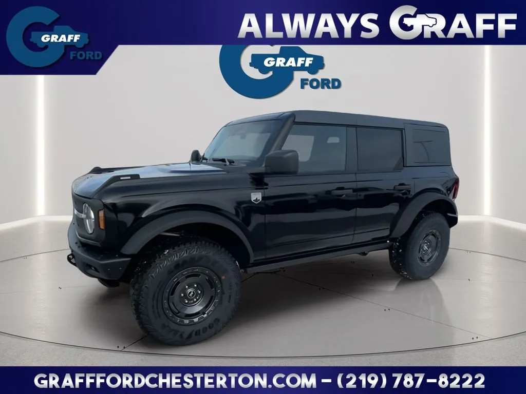 Black 2025 Ford Bronco Big Bend for sale in Chesterton, IN