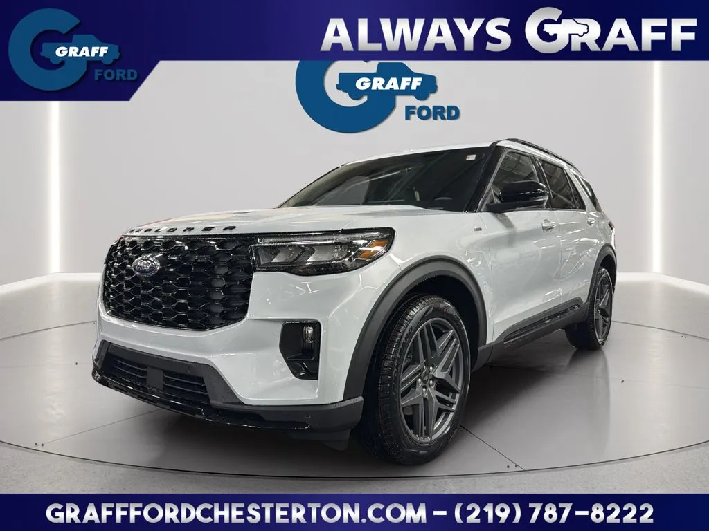 White 2026 Ford Explorer ST-Line for sale in Chesterton, IN