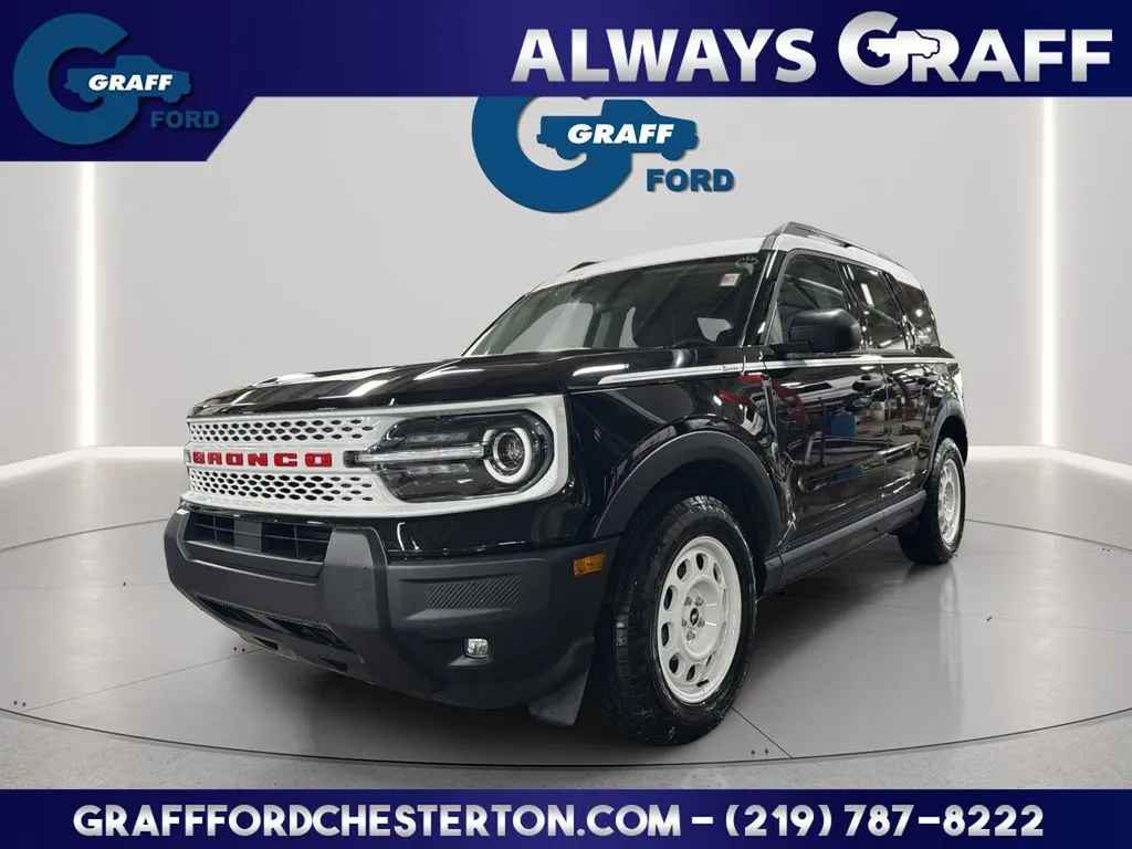 Black 2026 Ford Bronco Sport Heritage for sale in Chesterton, IN