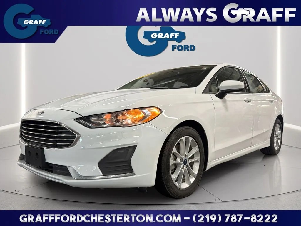 White 2020 Ford Fusion SE for sale in Chesterton, IN