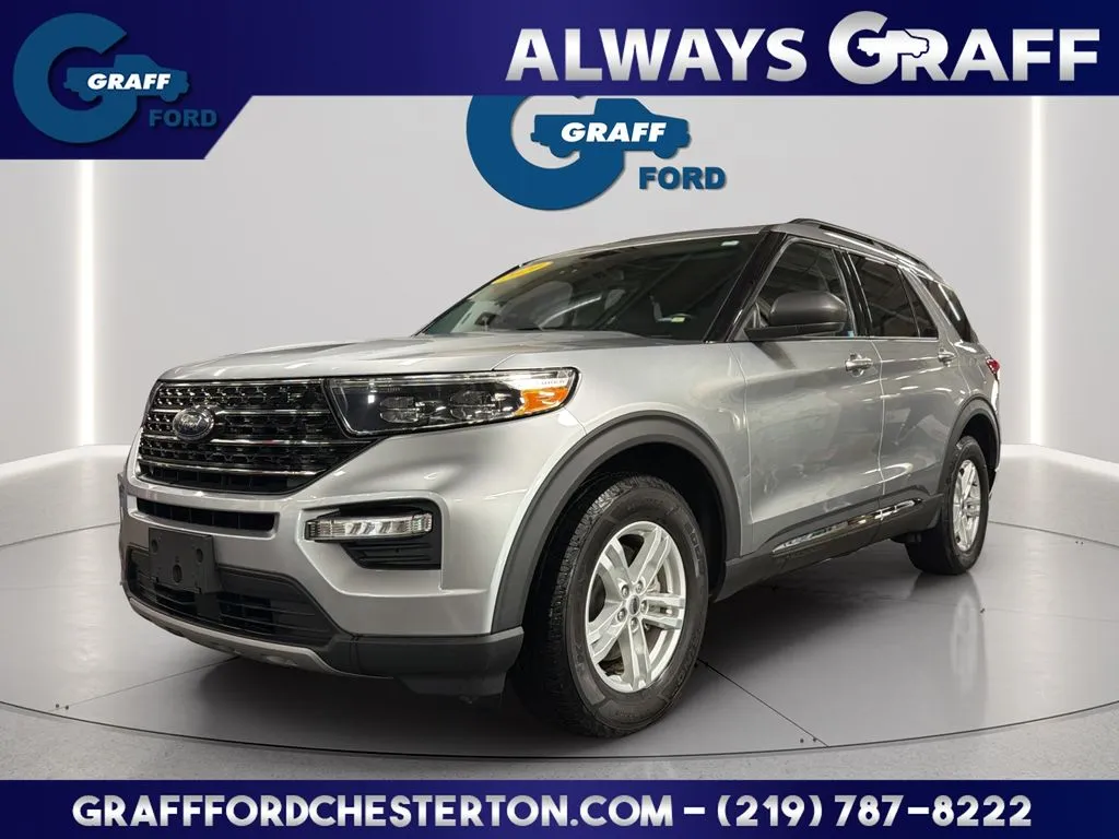 Silver 2020 Ford Explorer XLT for sale in Chesterton, IN