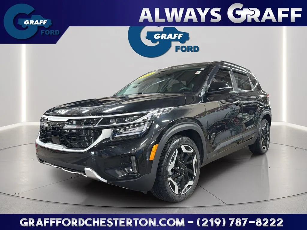 Black 2024 Kia Seltos SX for sale in Chesterton, IN