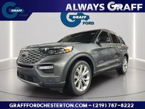 Gray 2022 Ford Explorer Platinum for sale in Chesterton, IN
