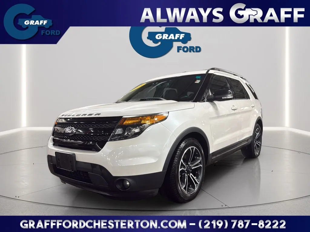 White 2015 Ford Explorer Sport for sale in Chesterton, IN