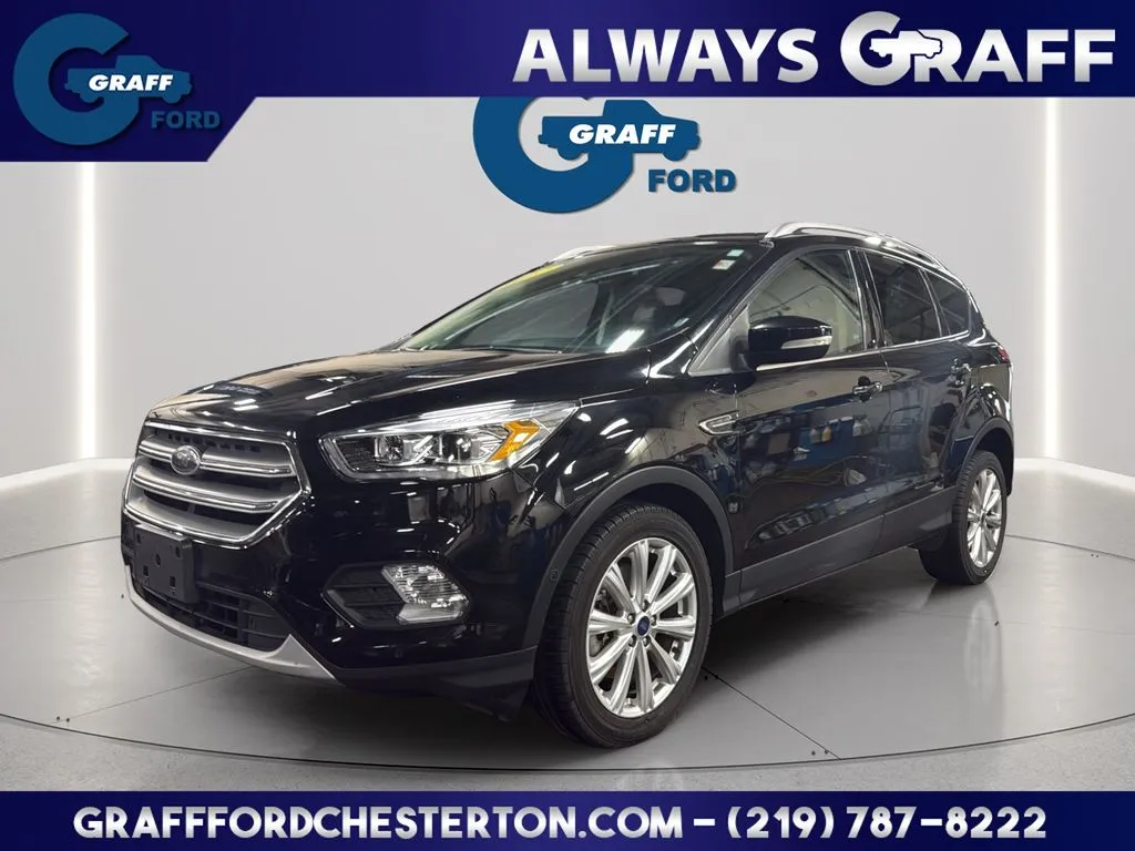 Black 2017 Ford Escape Titanium for sale in Chesterton, IN