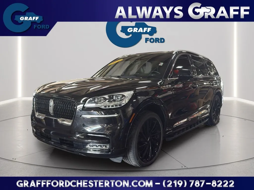 Black 2021 Lincoln Aviator Reserve for sale in Chesterton, IN