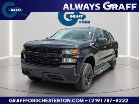 Black 2019 Chevrolet Silverado 1500 Custom Trail Boss for sale in Chesterton, IN