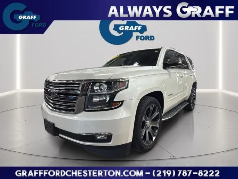 White 2015 Chevrolet Tahoe LTZ for sale in Chesterton, IN