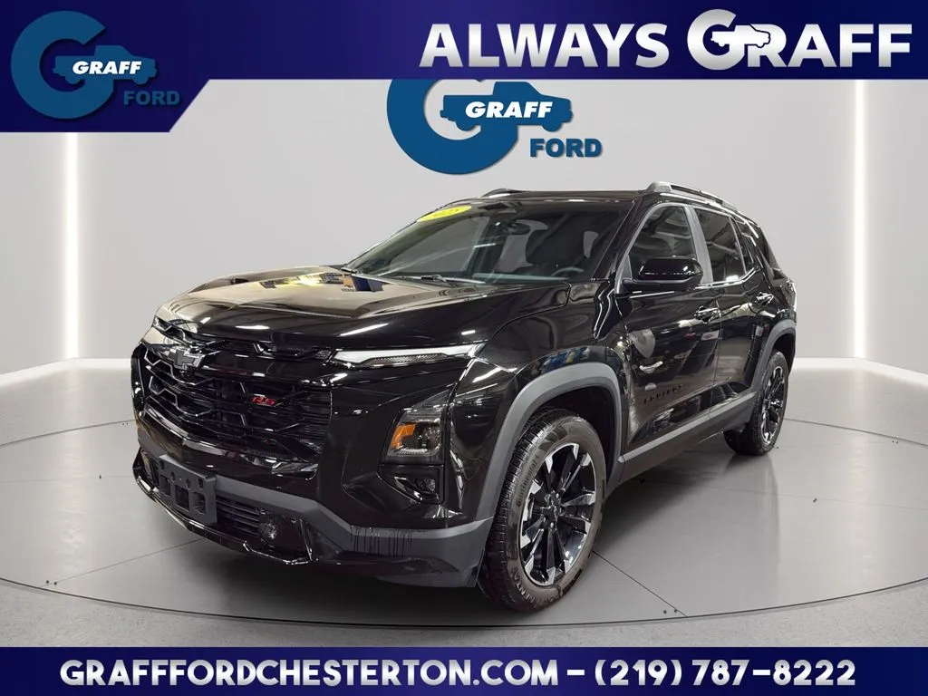 Black 2025 Chevrolet Equinox RS for sale in Chesterton, IN