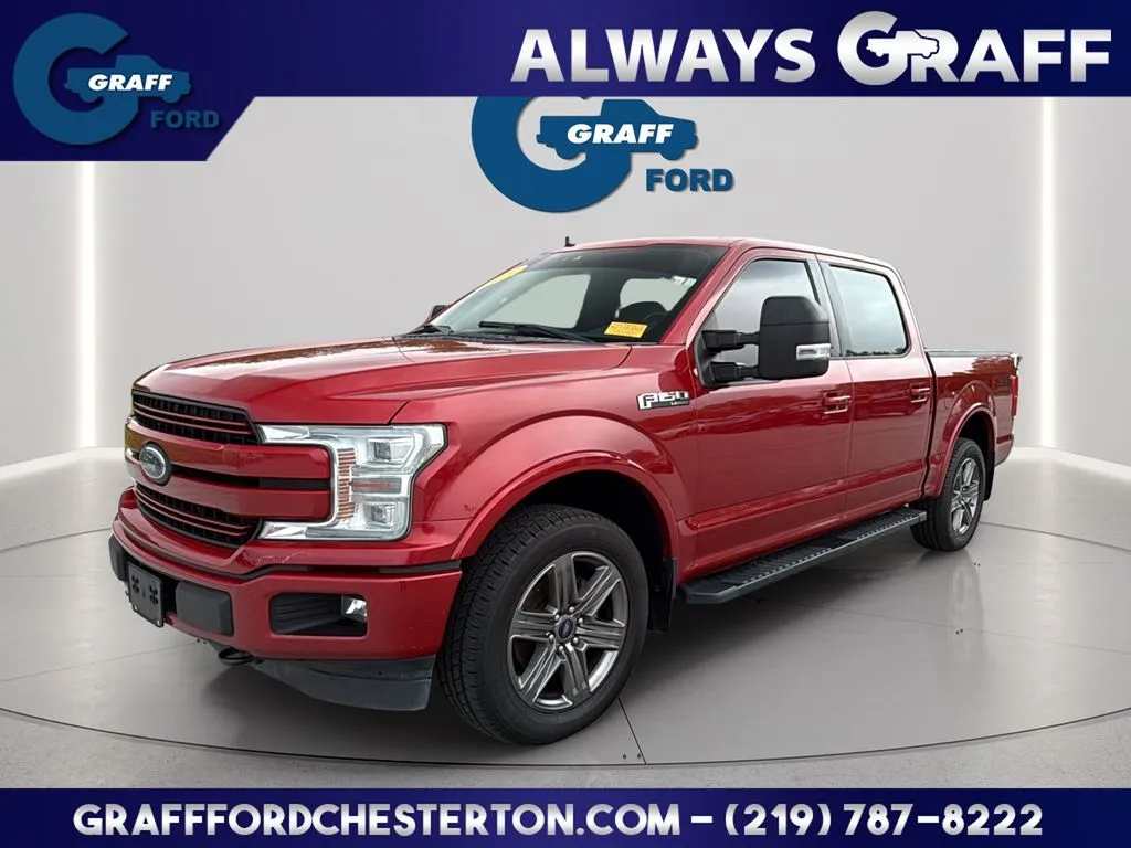 Red 2020 Ford F-150 Lariat for sale in Chesterton, IN