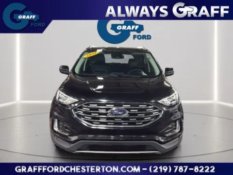 Black 2021 Ford Edge SEL for sale in Chesterton, IN