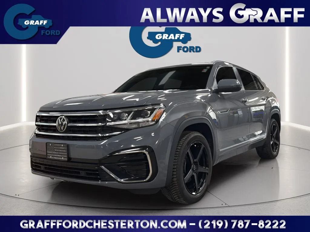 Gray 2021 Volkswagen Atlas Cross Sport 3.6L V6 SEL R-Line for sale in Chesterton, IN
