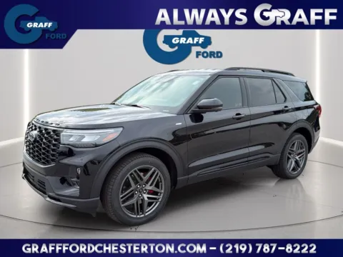 Black 2026 Ford Explorer ST-Line for sale in Chesterton, IN