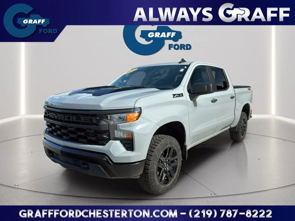 Gray 2025 Chevrolet Silverado 1500 Custom Trail Boss for sale in Chesterton, IN