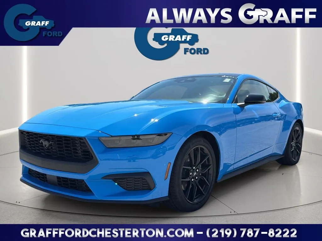Blue 2026 Ford Mustang EcoBoost Premium for sale in Chesterton, IN