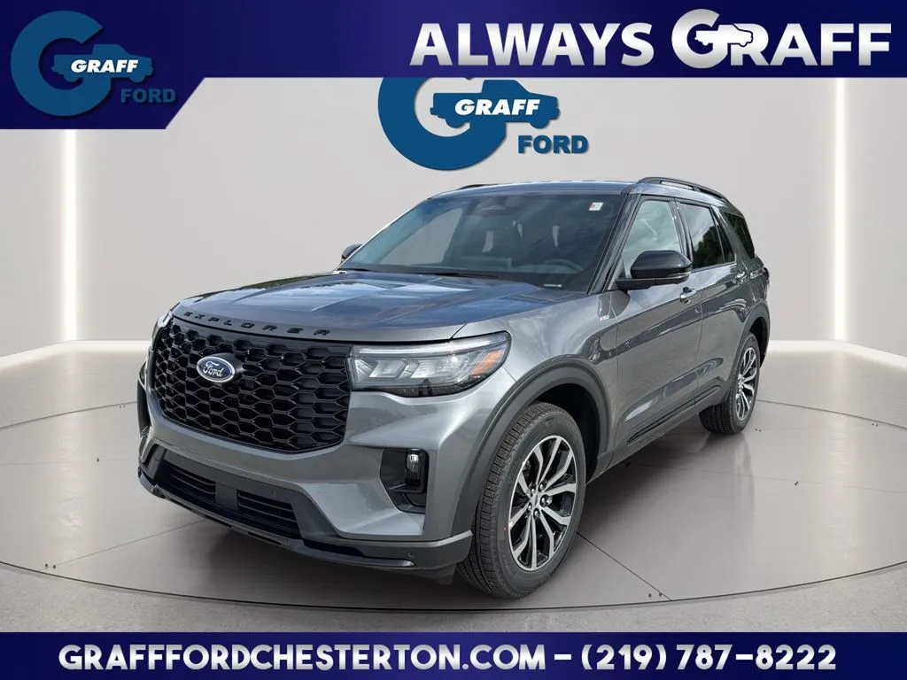 Gray 2026 Ford Explorer ST-Line for sale in Chesterton, IN