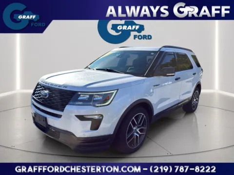 White 2018 Ford Explorer Sport for sale in Chesterton, IN