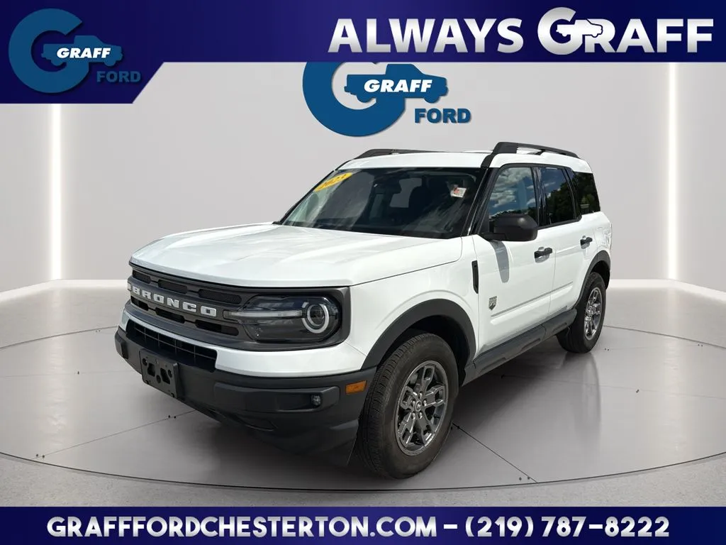 White 2023 Ford Bronco Sport Big Bend for sale in Chesterton, IN