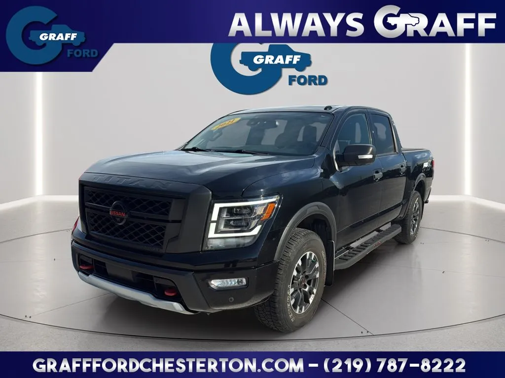 Black 2021 Nissan Titan PRO-4X for sale in Chesterton, IN