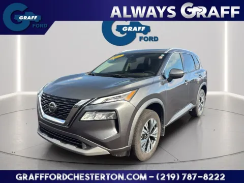Gray 2021 Nissan Rogue SV for sale in Chesterton, IN