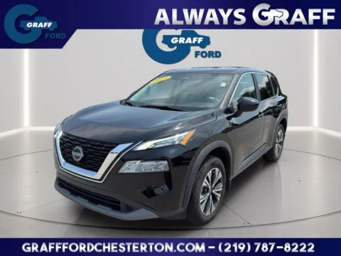 Black 2023 Nissan Rogue SV for sale in Chesterton, IN